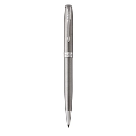 Ballpoint pen Parker Sonnet Core Stainess Steel Ct M, silver matte, black ink (1931512)-2