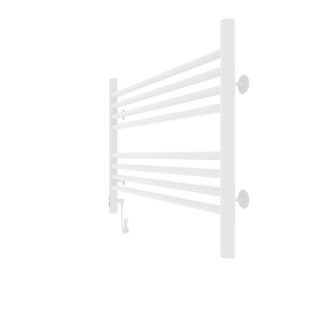 Towel electric heated Laris Olivia ChK8, 800x500 mm, 8 crossbars, left, white-5