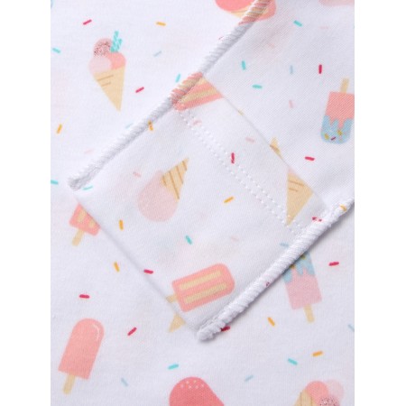Body baby with a long sleeve, the color is milk, height 68 cm-2