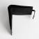 Male purse on a magnet, department for bills, cards, coins, black color