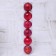 Set of balls plastic D-8 cm, 6 pcs "Amal" red