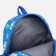 Baby backpack on lightning, external pocket, blue color