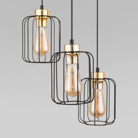 Suspended lamp TK Lighting Galaxy New 4715, E27, 1x60W, 350x350x970 mm, Black color black-1