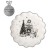 Serving share "Hugge", d = 20 cm, white color