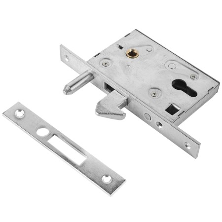 Soldering lock for sliding gates, Bulat ZV 4-1K.60.72.25.04, under c/m, chrome-1