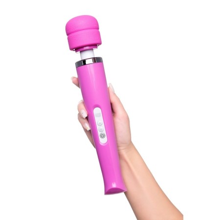 Love Magic vibration massager, wireless, silicone, pink color, 32 cm-6
