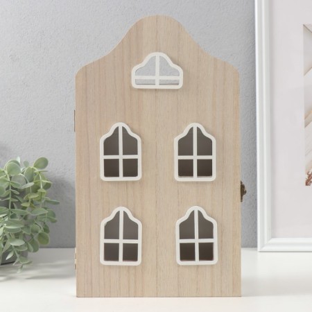 Klyuchnik tree 6 hooks "Ancient house with arched windows" 31.5x18.3x5.2 cm