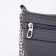 Bag Cross-Bodi with a zipper, gray color