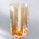 Climber metal, glass for 1 candle "mosaic" gold 52x15x15 cm