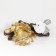 Souvenir Polystone SPRISE "White Bird on a branch of stoop" gold d-4.5 cm 17.5x9.5x8.5 cm 939853