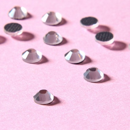 Rhinestones “circle”, glass, d = 4 mm, 100 pcs, silver color-2