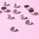 Rhinestones “circle”, glass, d = 4 mm, 100 pcs, silver color