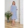 Women's dress, size 54, color light blue