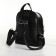 Women's backpack on lightning, black color
