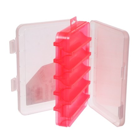 Box for wobblers and balancers VB-3, 2-way, 5+5 departments, 200 x 160 x 45 mm, red-2