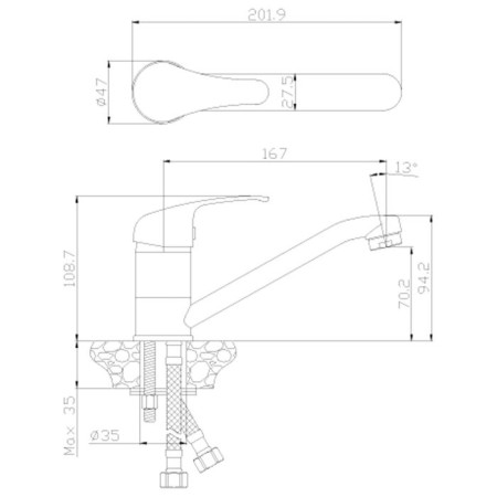 Rossinka y35-22 kitchen mixer-1