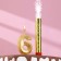 Candle for cake the number "Gran + Fountain" Golden "6"