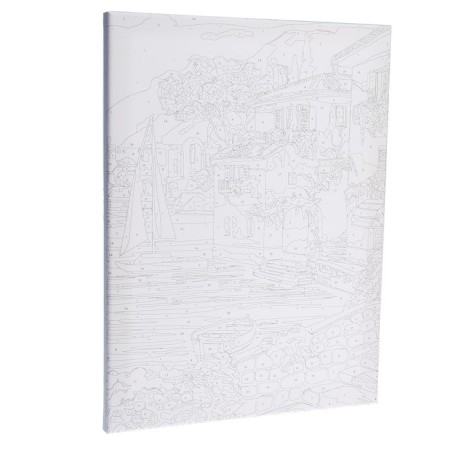 Picture on numbers on a canvas with a subframe "Landscape", 30x40 cm-1
