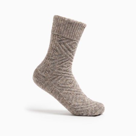 Male wool socks, beige color, size 29