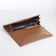 Women's wallet on a magnet, brown color