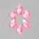 Wind Music Plastic "Butterfly with Flower" mix 4 tubes 40 cm