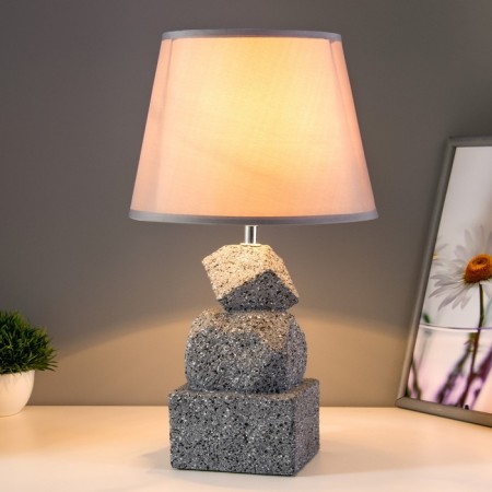 Table lamp "Balance" E14 40W gray 22x22x40 cm Risalux-1