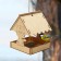 DIY wooden feeder for birds "Tiger", 15.5 × 15 × 18.5 cm, Greengo