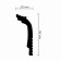Ceiling plinth for stretch ceilings N-60 20x55x2000mm