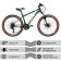 Bicycle 24 "Foxx Caiman, Green color, p. 14"