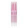 A set of ballpoints automatic UNI JetStream SX-101-07FL, 0.7 mm, blue rod, pink case, 3 pieces