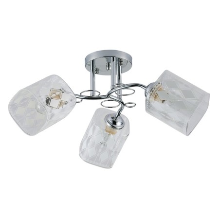 Ceiling light ESCADA, 1106/3PL. 3x40W, E27, 500x500x230 mm, chromium color-1