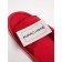 Women's slippers open nose, size 39-41, burgundy color