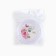 Satin tape with embossing "Handmade", white, 2 cm x 22.5 m