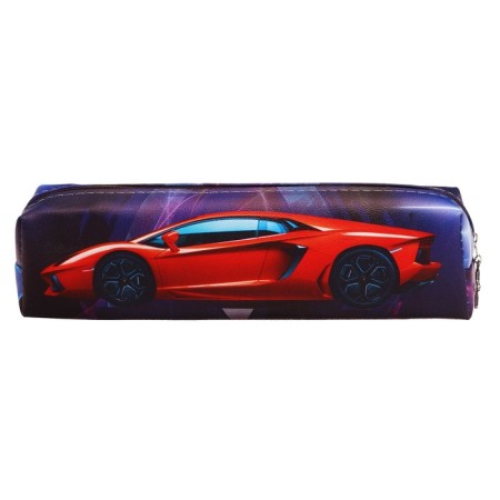 School Penal on the zipper Calligrata "Red car"-2
