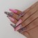 Pavers Zebra, 12 pcs, with adhesive plates, ballerina shape, multi -colored