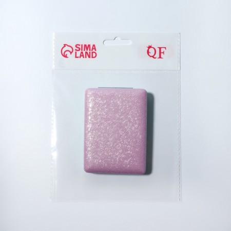 Mirror folding "shine", 6.3 × 8.7 × 1.8 cm, pink color-4