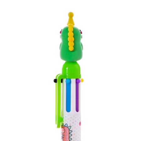 Multi-color ballpoint pen Calligrata "Dragon" Automatic, 6 color, gift, green-3