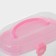 Organizer for storage with an insert, 12 × 7.5 × 7.5 cm, pink color