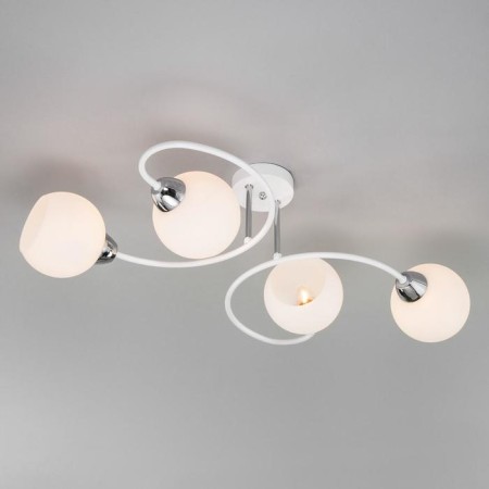 Tulia chandelier, 4x40W E27, white color-2