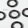 Karabin ring, d = 16/24 mm, thickness - 4 mm, 5 pcs, black nickel color