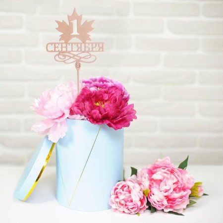 Topper for a wooden cake "September 1"-4