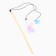 Toy tearing for cats with pen and pompom "Kit", blue