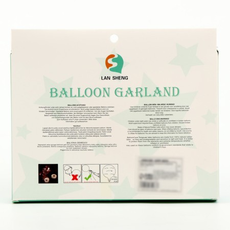 Set for creating compositions from balloons, set of 52 pcs., Gold, Green-2