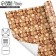 Paper Glossy Paper "Golden Balls", 70 x 100 cm, New Year