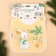 Bibbacement for feeding New Year's “Our Happiness”, waterproof on Velcro, with pockets, white, gift packaging.