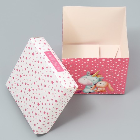 Gift folding box, packaging, “my asterisk”, 15 x 15 x 15 cm-5