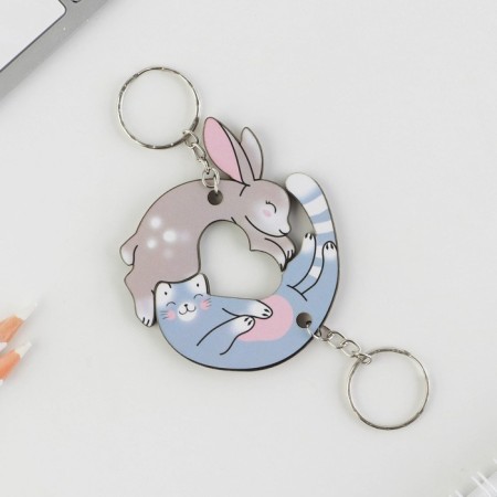 Parish key rings for keys "Hare and Cat", 6.5 x 7 cm-2