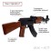Ak-47 pneumatic machine gun, with bayonet-knife