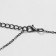 Pendant "Skull" in headphones, color gray metal, 45 cm