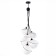 Suspended EVOLUCE lamp. Sle103143-06. Satturo. 6x60 watts, E27, 35x35x120 cm, black color